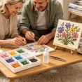 thumbnail image 4 of BingTong Sea Glass Mosaic Art Kit For Beginners,DIY Mosaic Craft Kit With Wood Easel, Insect & Floral Pattern Hand‑Making Supplies Set,Home Tabletop Decor For Adults Family Art Party H, 4 of 6