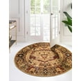 thumbnail image 3 of Unique Loom Saturn Collection Area Rug - Outlook (7' 10" Round Cream/Cream), 3 of 8