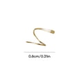 thumbnail image 3 of Zzbeans Double Hoop Earrings, No Second Piercing Needed Spiral Cartilage Earrings, Small Gold Hoops for Women Double Piercing Look Gifts, 3 of 5