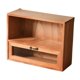 thumbnail image 1 of Organizador de maquillaje de escritorio de madera rústica, armario de mesa de madera, organizador de suministros de oficina para notas adhesivas y, 1 of 8