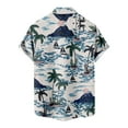 thumbnail image 6 of ZCFZJW Clearance Hawaiian Bowling Shirts for Men Short Sleeve Button Down Shirt Casual Tropical Print Beach Summer Holiday Gifts T Shirts with Pocket Z06-Light Blue M, 6 of 6
