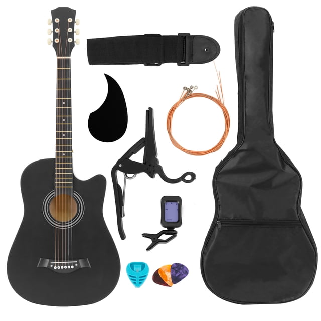 Guitarra Acústica ZONAR GTA-NGR color Negra