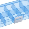 thumbnail image 4 of 10 Grids Jewelry Organizer Box, 4 Pack Clear Plastic Jewelry Boxes Storage Container for Beads Style 2, Blue, 4 of 5