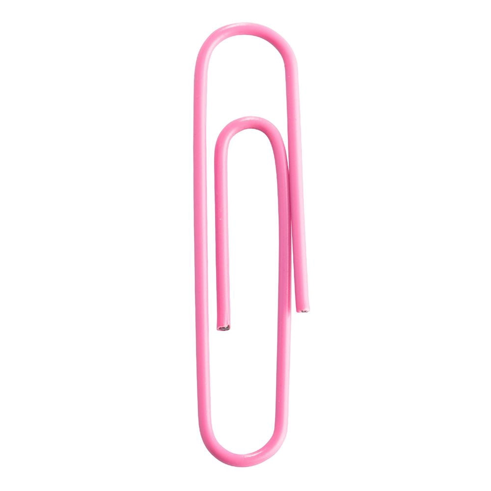 JAM Paper Office Clips, Pink, 4/Pack, Binder Clips & Paper Clips