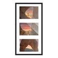 thumbnail image 2 of Black Finish Collage Frame - White Mat, Holds Three 4x6 Photos , UV Resistant Acrylic, Wall Hanging, 2 of 8