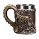 thumbnail image 3 of Taza de cerveza, taza para beber con asa, taza en relieve para Bar, restaurante, jarra de acero inoxidable para Camping, oficina, hogar, viaje, coche bronce, 3 of 8