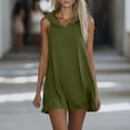 thumbnail image 6 of Fmbrln Dresses for Women Sleeveless Hooded Tank Dress Summer Casual Loose Athletic Mini Dress, 6 of 9