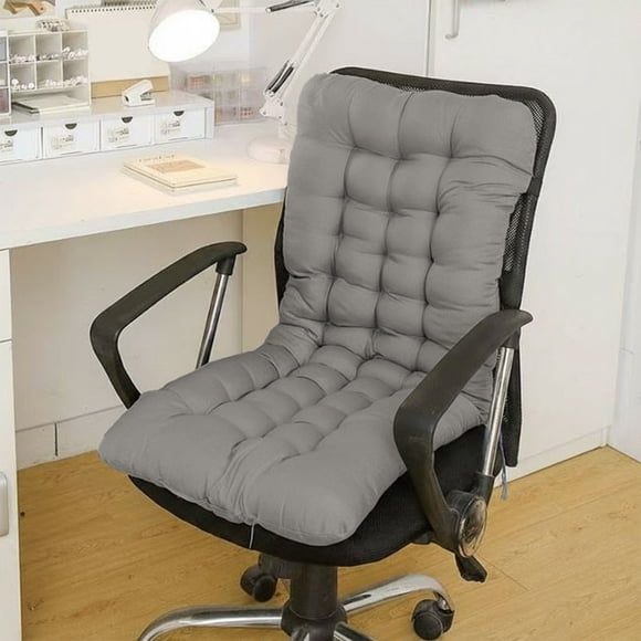 Ergonomic Chair Cushion with Backrest and Lumbar Support, Thickened Office Seat Pad for Desk Chair, Universal 35x70cm Comfort Cushion