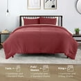 thumbnail image 2 of Vellux Moab Textured Comforter Set, King, Berry, 2 of 7