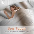 thumbnail image 4 of 3 Piece Gray Brown Duvet Cover Set California King, Microfiber Comforter/Quilt Cover with Corner Ties and 2 Pillowcases, Modern Gradient Geometric All Season Soft Bedding with Zipper Closure, 4 of 8