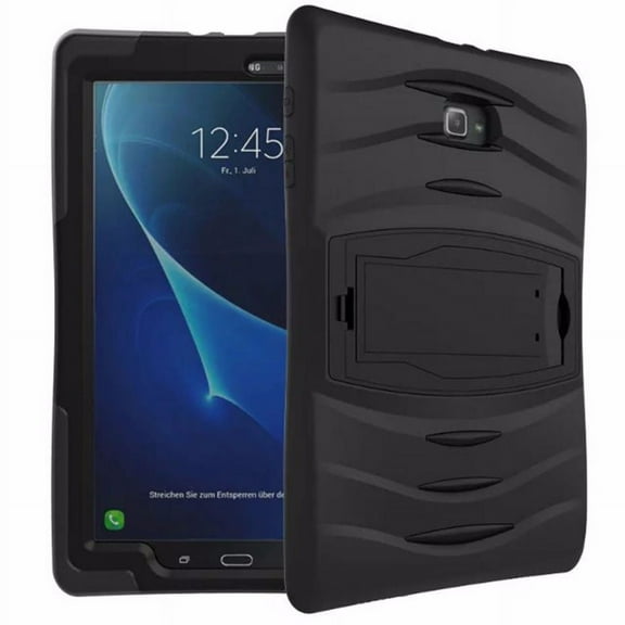 KIQ Galaxy Tab A 10.1 Case SMT580, Armor Shockproof Protection Tablet Cover for Samsung tab A 2016 T580 T585 SMT580 SMT585 - Black