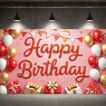 thumbnail image 6 of Yatrandify Colorful Balloons Happy Birthday Banner Gift Boxes Decorative Design for Birthday Celebration Indoor Party Event Decoration, 6 of 7