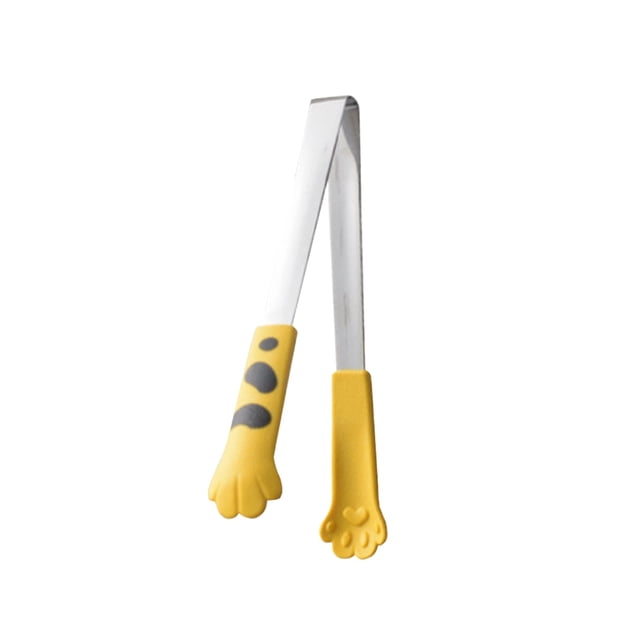 ¡Gran oferta! Pinzas para hielo para alimentos, pinzas de cocina con forma de gato, pinzas para cocinar de acero inoxidable, adecuadas para cocinar en barbacoa, dulces