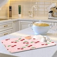 thumbnail image 6 of GZHJMY Cute Fruit (2) Dish Drying Mat for Kitchen Counter,Super Quick Absorbent Composite Sponge Dish Drying Pad,Heat Resistant Non-Slip Rack Tableware Mat (16x18Inch)for Dishes Coffee Machine Dish, 6 of 7