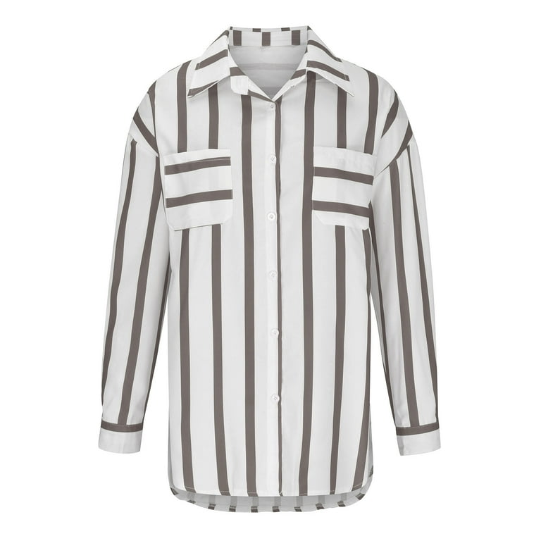 トップス louren slitsleeve over shirts stripe instock slitsleeve over shirt stripe/iceblue/burgundy