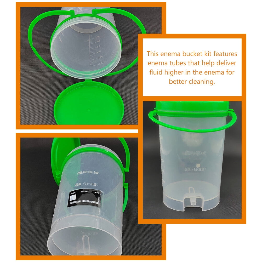1 Set of Enema Bucket kit with Catheter Complete Enema Bucket Kit