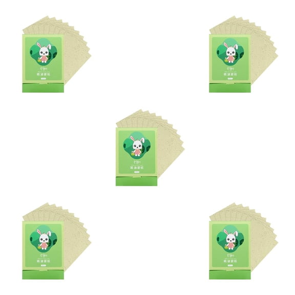 Vogacara 1 caja de papel secante, toallitas absorbentes convenientes para el control de aceite, tipo 4 Tipo4 5piezas