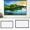 thumbnail image 2 of 16:9 Portable Foldable Projector Screen Wall Mounted Home Cinema Theater 3D High-definition Projection Screen Canvas, 2 of 8