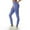A0290-Blue, variant on QUINDOS Athletic Leggings for Women High Waist Gym Running Fitness Yoga Pants Sports Wokout Slim Pants
