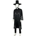 thumbnail image 5 of ZTACE POP Singer Stars Costume - Saija Boys Grim Reaper Black Outfit, Boys Cosplay Suits, Outfits for Halloween Cosplay Party - Black, 150, 5 of 9