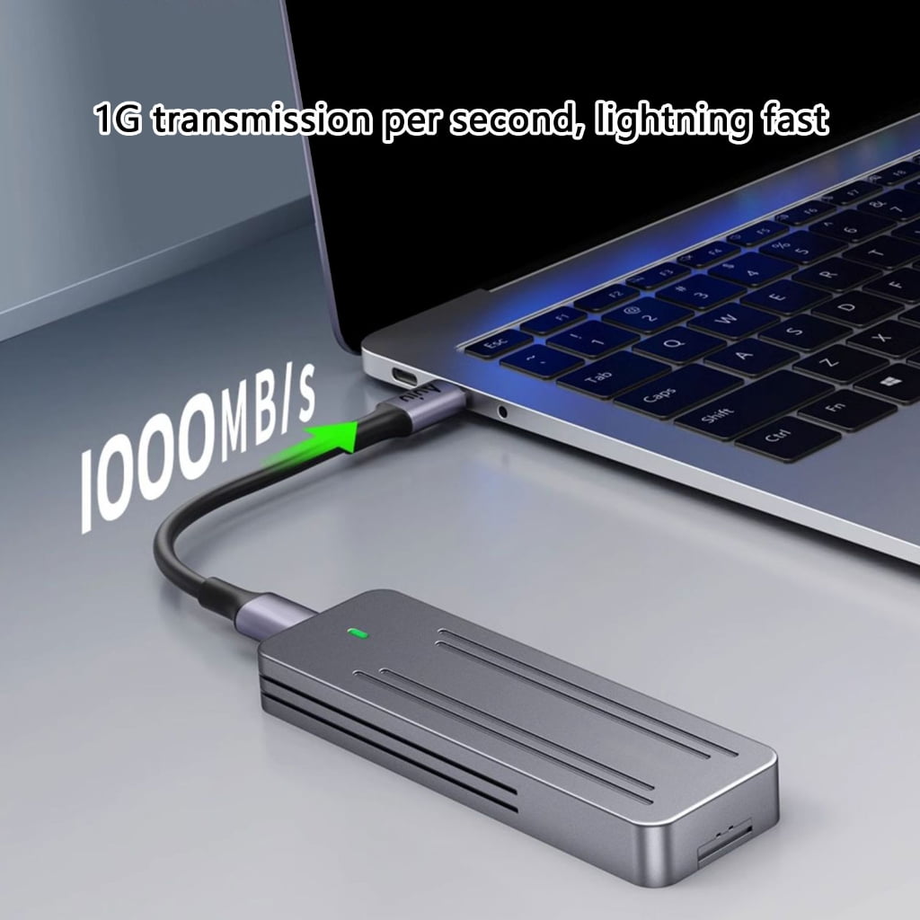 Zeiwohndc USB3.2 Gen 2 M.2 NVME SATAs External SSDs Enclosure for Quickly File Access