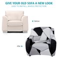 thumbnail image 3 of CJC Stretch Sofa Slipcover Printed Couch Cover Fitted Furniture Protector Universal  Non Slip Sofa Covers with 1 Pillowcase for 1/2/3/4 Seaters, 3 of 7