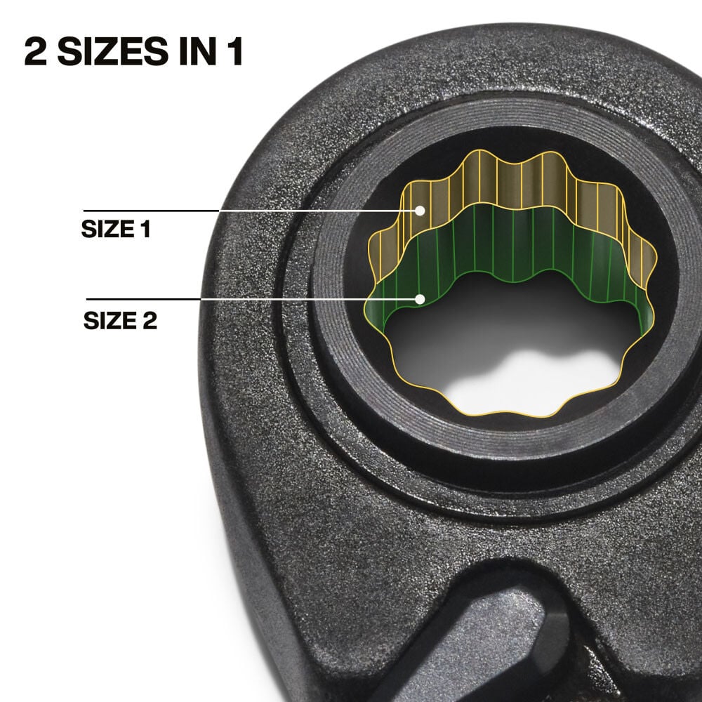 Klein Tools 4 In 1 Ratcheting Wrench Set Metric 2 Pieces