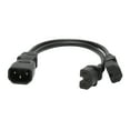 thumbnail image 1 of Divisor de cable de AlimentAción, Retardante de Llama IEC320 C14 Un cable doble C15 12.6in aislado para impresora para el monitor lcd, 1 of 7