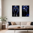 thumbnail image 4 of ZHONGYUTONG 2 Piece African American Wall Art Black Woman Pictures Red Girl Bedroom Wall Decor Afro Women Canvas Prints Female Home Room Decor Framed (16.00" x 24.00" x 2PCS), 4 of 4