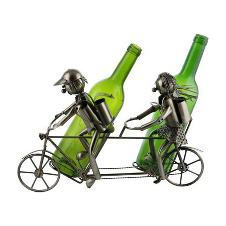 Three Star Import & Export ZB2100 11 x 14 x 6 in. Wine Bottle Holder  Tandem Bicycle