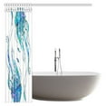 thumbnail image 3 of MYPOP Nautical Decor Collection Shower Curtain, Beautiful Jellyfish Shaped with Ornamental Patterns Boho Style Beach Themed Bathroom Shower Curtain with Hooks, 66 X 72 Inches, 3 of 3
