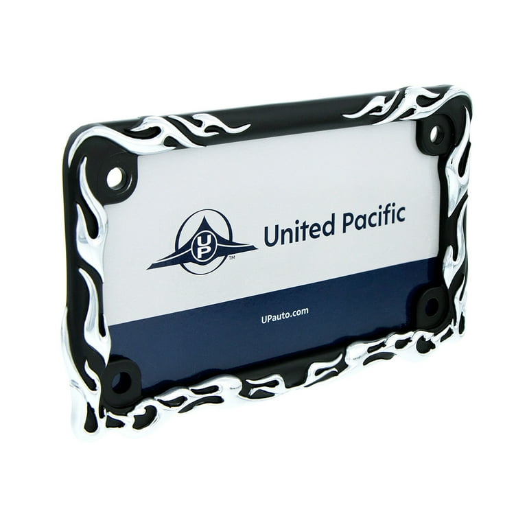 United Pacific 50129 Black w/Chrome Tribal Flame, Die-Cast United Pacific 50129 Black w/Chrome Tribal Flame, Die-Cast
