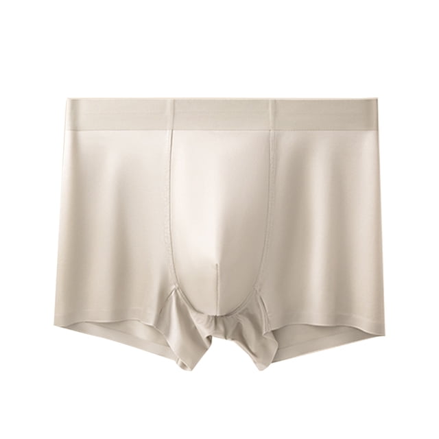 Calzoncillos tipo bóxer para hombre, elásticos, de cintura media, transpirables, ajustados, de color puro, diseño en U convexo, de tela suave, para uso diario.
