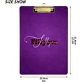 thumbnail image 2 of FMSHPON Eggplant Purple Clipboard Hardboard Wood Nursing Clip Board and Pull for Standard A4 Letter 13x9 inches, 2 of 7