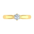 thumbnail image 3 of 1/4 Carat 6-Prong Set Diamond Solitaire Engagement Ring Band in 14K Yellow Gold (Ring Size 7.5), 3 of 4