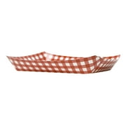 Gingham Paper Snack Tray, 15 x 11 in, Red & White, 1ct