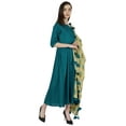 thumbnail image 2 of Bimba Kurta Set for Womens Ethnic Flared Kurti with Pant & Printed Dupatta Indian Designer Clothing, 2 of 7