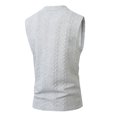 thumbnail image 5 of Sewkxo Men's Knitted Tank Tops Casual Sleeveless Shirt Summer Lightweight Trendy Light Tank Tops,Light Gray 2XL, 5 of 8