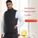 thumbnail image 2 of Chaleco térmico eléctrico de moda para hombre, chaleco térmico acolchado, chaquetas térmicas cálidas Abanopi Chaleco de los hombres, 2 of 7