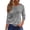 03#Gray, variant on 3/4 Sleeve Tops for Women Summer Floral Paisley Print Tees Shirts Trendy Ladies Blouses Dressy Casual Clothing 2026