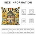 thumbnail image 5 of YINGXI Spring Summer Yellow Happy Decorative Throw Pillow Cover, Fall Black Honey Themed Home Decoration, Farmhouse Cushion Case Outdoor Decors 20x20in, 5 of 5