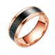 thumbnail image 1 of Qarigey Anillo de temperatura Acero Emoción Anillos de humor Pareja Joyería de mano sensible inteligente, Tamaño 7, Oro rosa Ropa, zapatos y accesorios Miscelánea Oro rosa 7 # Qarigey AP000743-09, 1 of 1