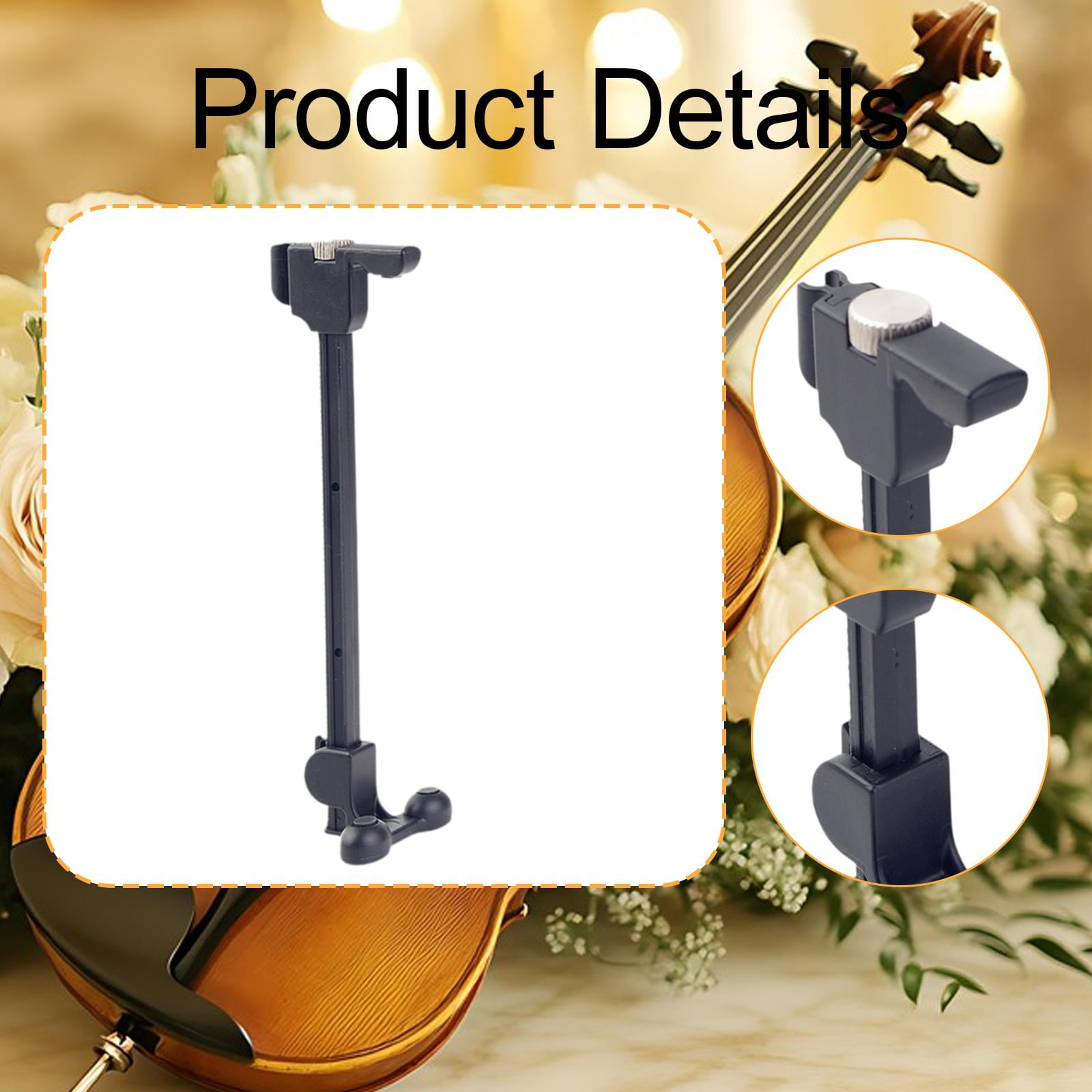 LeeQinersw Instrument Condenser Microphone Stand Clip for Clear Sound Stage Performance Cello