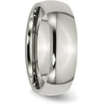thumbnail image 5 of Chisel Titanium Polished 7.2mm Half Round Band - Ring Size 8.0, 5 of 8