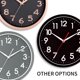 thumbnail image 4 of Reloj de pared AKCISOT, silencioso, no hace tictac, 25 cm, con batería blanca, 4 of 8