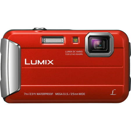 Panasonic Red Lumix DMC-TS25R Digital Camera with 16.1 Megapixels and 4x Optical Zoom