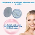 thumbnail image 2 of pares de brackets artificiales, brackets falsos, brackets blancos brillantes, pegatinas para dientes, brackets falsos, pegatinas para dientes, 2 of 5