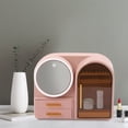 thumbnail image 4 of Cosmetics Storage Box Makeup Organizer with LED Light and Mirror Rechargea, 4 of 12