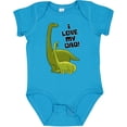 thumbnail image 3 of Inktastic I Love my Dad with Baby and Daddy Brontosauruses Boys or Girls Baby Bodysuit, 3 of 5