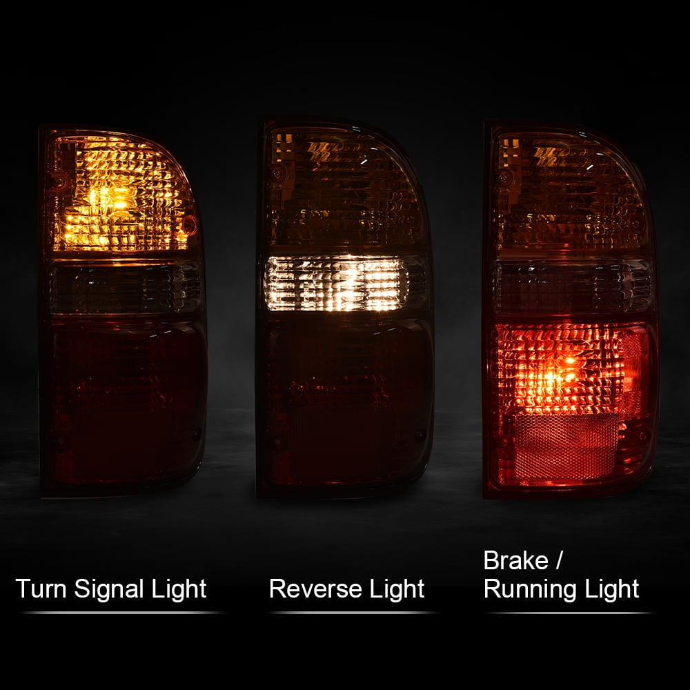 PIT66 Tail Lights Assembly Left&Right Side w/bulbs Fit for Toyota Tacoma 2001 2002 2003 2004